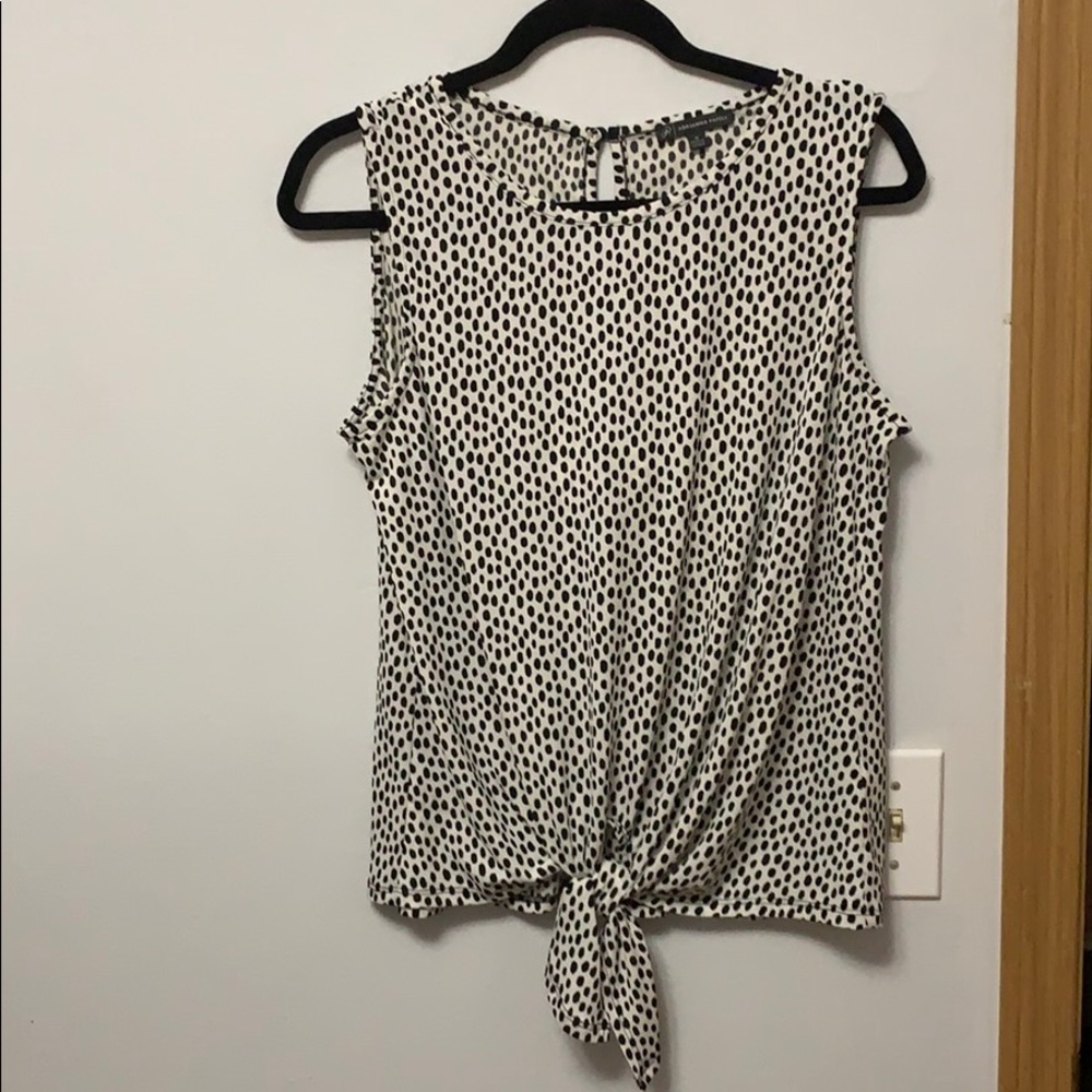 Front tie blouse